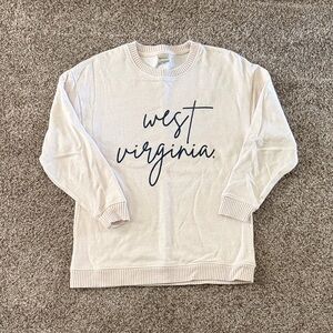 West Virginia Women's Cream Sweatshirt